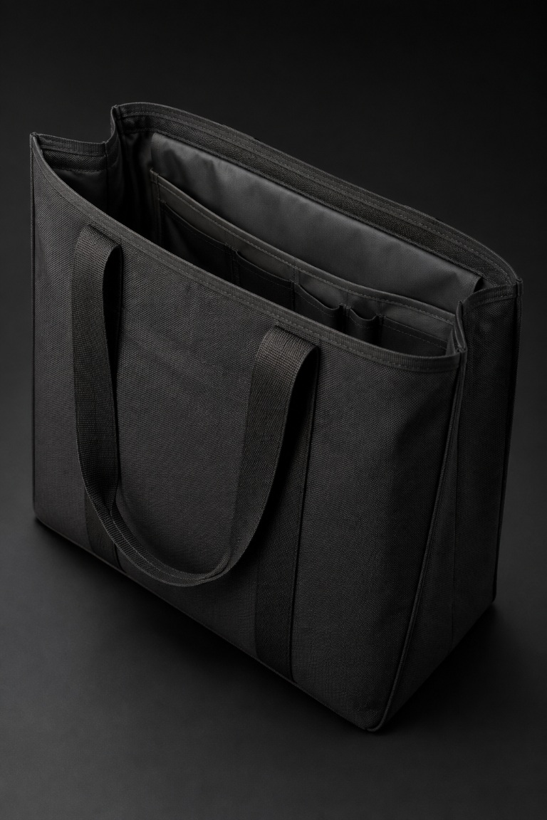 Delegate carrying a premium branded conference bag