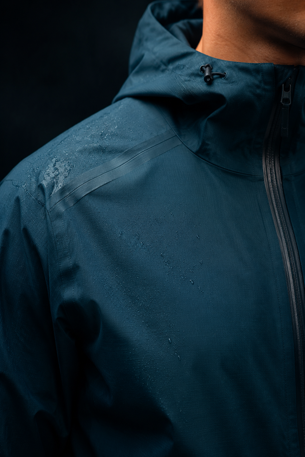 Technical weather protection running jacket