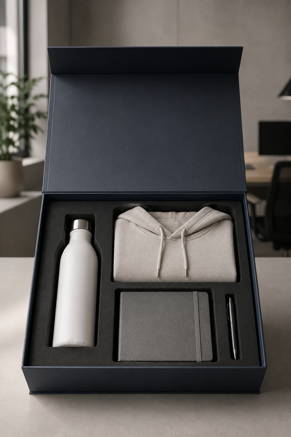 Custom employee welcome pack packaging
